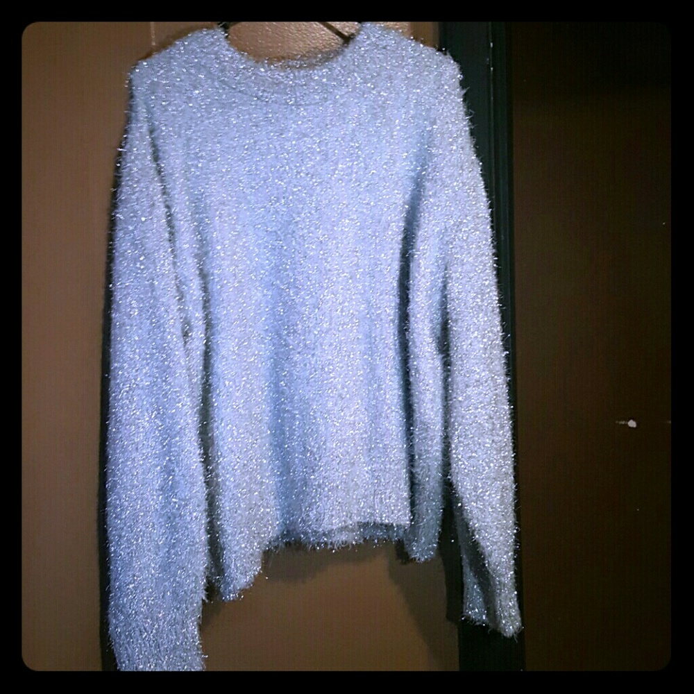 H&M matalic sweatshirt